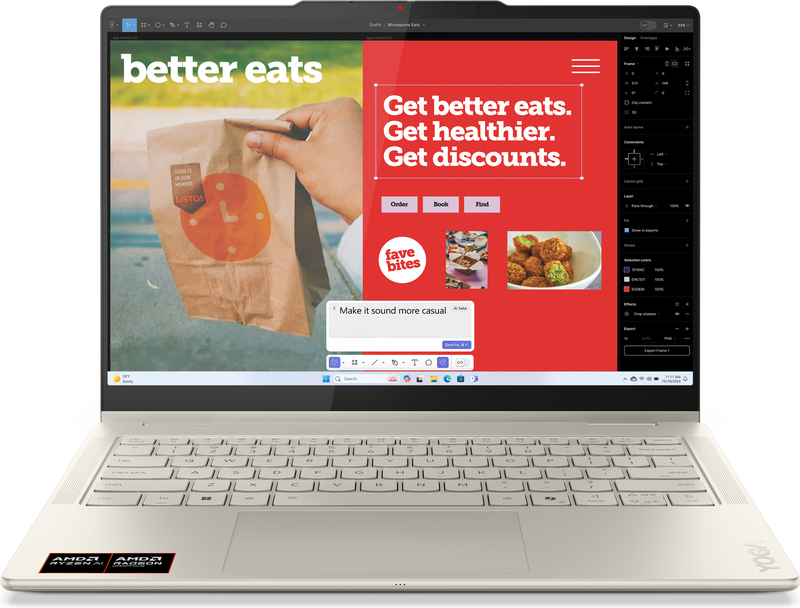 Lenovo Yoga 7 14AKP10 Copilot+ PC 14" AMD Ryzen AI 7 laptop