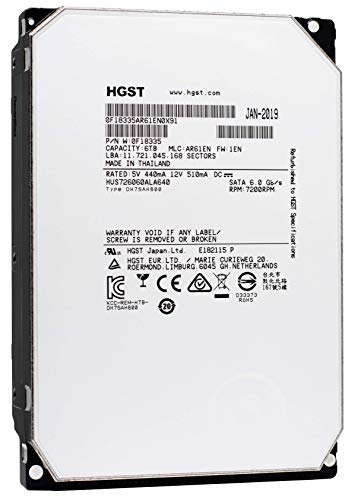 HGST Ultrastar He6 (SATA 6Gb/s), 6TB